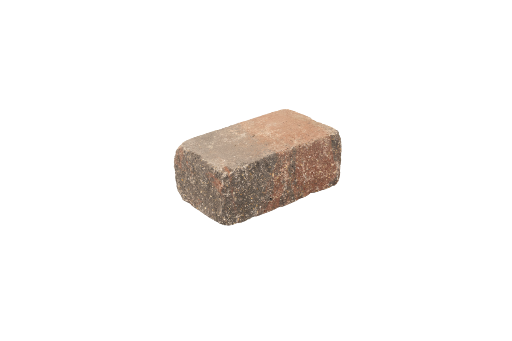 Mauersteine Gerlo Castell Trockenmauerstein Unostone Rot-Schwarz
